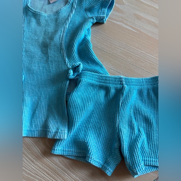 Expressions|Baby,toddler girl VINTAGE two piece matching set in vibrant blue••4T - Picture 2 of 6